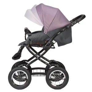 INDIGO Коляска CHARLOTTE Sity Classic 12 (Cs 03 (т.серый + фиолетовый) INDIGO Коляска CHARLOTTE Sity Classic 12 (Cs 03 (т.серый + фиолетовый)