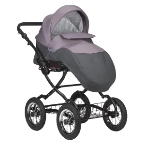 INDIGO Коляска CHARLOTTE Sity Classic 12 (Cs 03 (т.серый + фиолетовый) INDIGO Коляска CHARLOTTE Sity Classic 12 (Cs 03 (т.серый + фиолетовый)