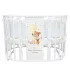 INDIGO Кровать детская Baby Sleep 7в1 (круг/овал, манеж, 2 кресла, стол) массив березы, МДФ, ПВХ (белый Лисичка) INDIGO Кровать детская Baby Sleep 7в1 (круг/овал, манеж, 2 кресла, стол) массив березы, МДФ, ПВХ (белый Лисичка)