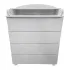 INDIGO Комод Style 800/4 с широким пеленальным столиком, МДФ (белый-белый) INDIGO Комод Style 800/4 с широким пеленальным столиком, МДФ (белый-белый)