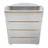INDIGO Комод Style 800/4 с широким пеленальным столиком, МДФ (белый-натуральный) INDIGO Комод Style 800/4 с широким пеленальным столиком, МДФ (белый-натуральный)