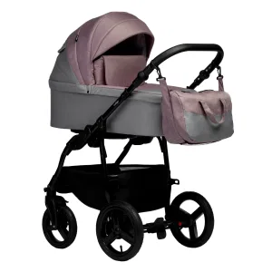 INDIGO Коляска IMPULSE 2в1 (Im 05 (св.серый + розовый) INDIGO Коляска IMPULSE 2в1 (Im 05 (св.серый + розовый)