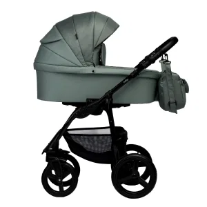 INDIGO Коляска IMPULSE ECO 2в1 (Ie 01 (шалфей кожа + шалфей) INDIGO Коляска IMPULSE ECO 2в1 (Ie 01 (шалфей кожа + шалфей)