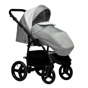 INDIGO Коляска IMPULSE ECO 2в1 (Ie 03 (белая кожа + серый) INDIGO Коляска IMPULSE ECO 2в1 (Ie 03 (белая кожа + серый)