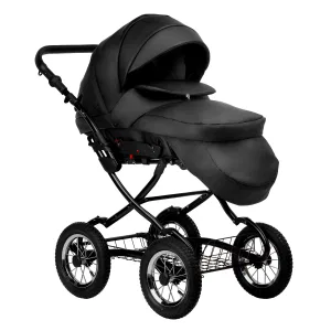 INDIGO Коляска BARBARA ECO Classic 2в1 (Be 03 (черная кожа) INDIGO Коляска BARBARA ECO Classic 2в1 (Be 03 (черная кожа)