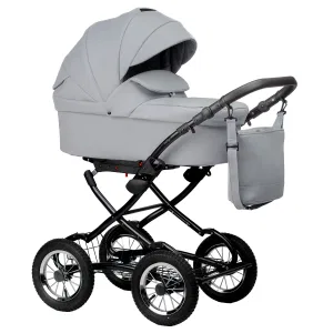 INDIGO Коляска BARBARA ECO Classic 2в1 (Be 04 (св.серая кожа) INDIGO Коляска BARBARA ECO Classic 2в1 (Be 04 (св.серая кожа)