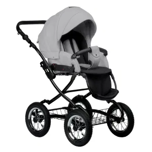 INDIGO Коляска BARBARA ECO Classic 2в1 (Be 04 (св.серая кожа) INDIGO Коляска BARBARA ECO Classic 2в1 (Be 04 (св.серая кожа)