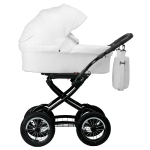 INDIGO Коляска BARBARA ECO Classic 2в1 (Be 05 (белая кожа) INDIGO Коляска BARBARA ECO Classic 2в1 (Be 05 (белая кожа)
