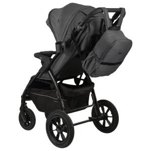 INDIGO Коляска EPICA XL AIR с сумкой (2кол.(20,3см)2кол.(30,5см)(упак.1шт.) (темно-серый) INDIGO Коляска EPICA XL AIR с сумкой (2кол.(20,3см)2кол.(30,5см)(упак.1шт.) (темно-серый)