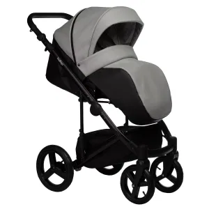 INDIGO Коляска TOUR ECO 2в1 (Te 02 (черная кожа + серая кожа) INDIGO Коляска TOUR ECO 2в1 (Te 02 (черная кожа + серая кожа)
