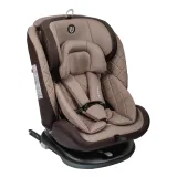 INDIGO Автокресло Fuller ISOFIX, группа 0 + 1 + 2 + 3 (0-36 кг), серия JOVOLA, (упак.1 шт.) (бежевый-коричневый)