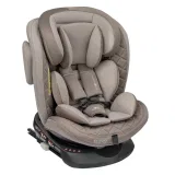 INDIGO Автокресло SMART ISOFIX, группа 0 + 1 + 2 + 3 (0-36 кг), (LBB) (упак.1 шт.) (бежевый-коричневый)