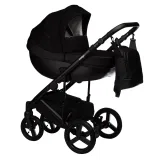 INDIGO Коляска TOUR ECO 3в1 (Te 07 (черная кожа + черный)