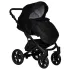 INDIGO Коляска MIO S 2в1 (02 (черная кожа + черный) INDIGO Коляска MIO S 2в1 (02 (черная кожа + черный)