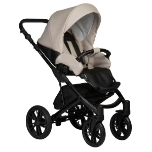 INDIGO Коляска MIO ECO 2в1 (04 (черная кожа + св.бежевая кожа) INDIGO Коляска MIO ECO 2в1 (04 (черная кожа + св.бежевая кожа)