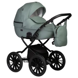 INDIGO Коляска MIO ECO 2в1 Plus 14 (03 (шалфей кожа) INDIGO Коляска MIO ECO 2в1 Plus 14 (03 (шалфей кожа)