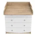 INDIGO Комод Classic 800/4 c откидным пеленальным столиком, МДФ, ЛДСП (дуб канзас-белый) INDIGO Комод Classic 800/4 c откидным пеленальным столиком, МДФ, ЛДСП (дуб канзас-белый)