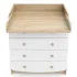 INDIGO Комод Classic 800/4 c откидным пеленальным столиком, МДФ, ЛДСП (дуб сонома-белый) INDIGO Комод Classic 800/4 c откидным пеленальным столиком, МДФ, ЛДСП (дуб сонома-белый)