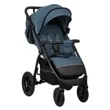INDIGO Коляска EPICA XL AIR с сумкой2025 (2кол.(20,3см)2кол.(29см)(упак.1шт.) (синий)