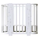 INDIGO Кровать детская Baby Line 5 в 1 (ложе 70х100 и 70х140) с поперечным маятником, массив бере (звездочки)