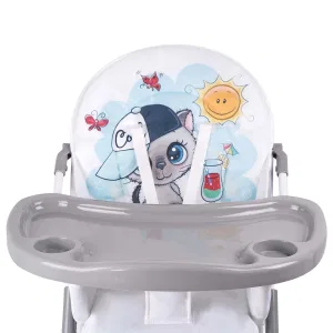 INDIGO Стул для кормления Лакомка, от 6 мес до 3 лет. (котик) INDIGO Стул для кормления Лакомка, от 6 мес до 3 лет. (котик)