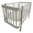 INDIGO Кровать детская Italiano Baby (ложе 70х90 и 70х140, продольный маятник + колеса) массив бер (белый-натуральный) INDIGO Кровать детская Italiano Baby (ложе 70х90 и 70х140, продольный маятник + колеса) массив бер (белый-натуральный)