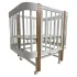INDIGO Кровать детская Italiano Baby (ложе 70х90 и 70х140, продольный маятник + колеса) массив бер (белый-натуральный) INDIGO Кровать детская Italiano Baby (ложе 70х90 и 70х140, продольный маятник + колеса) массив бер (белый-натуральный)