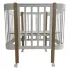 INDIGO Кровать детская Italiano Baby (ложе 70х90 и 70х140, продольный маятник + колеса) массив бер (белый-натуральный) INDIGO Кровать детская Italiano Baby (ложе 70х90 и 70х140, продольный маятник + колеса) массив бер (белый-натуральный)
