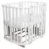 INDIGO Кровать детская Baby Line 5 в 1 (ложе 70х100 и 70х140) с поперечным маятником, массив бере (зайка) INDIGO Кровать детская Baby Line 5 в 1 (ложе 70х100 и 70х140) с поперечным маятником, массив бере (зайка)