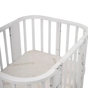 INDIGO Кровать детская Baby Line 5 в 1 (ложе 70х100 и 70х140) с поперечным маятником, массив бере (зайка) INDIGO Кровать детская Baby Line 5 в 1 (ложе 70х100 и 70х140) с поперечным маятником, массив бере (зайка)