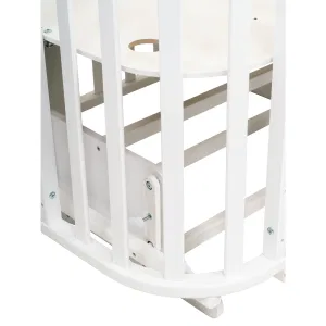 INDIGO Кровать детская Baby Line 5 в 1 (ложе 70х100 и 70х140) с поперечным маятником, массив бере (звездочки) INDIGO Кровать детская Baby Line 5 в 1 (ложе 70х100 и 70х140) с поперечным маятником, массив бере (звездочки)