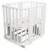 INDIGO Кровать детская Baby Line 5 в 1 (ложе 70х100 и 70х140) с поперечным маятником, массив бере (белый) INDIGO Кровать детская Baby Line 5 в 1 (ложе 70х100 и 70х140) с поперечным маятником, массив бере (белый)