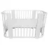 INDIGO Кровать детская Baby Line 5 в 1 (ложе 70х100 и 70х140) с поперечным маятником, массив бере (белый) INDIGO Кровать детская Baby Line 5 в 1 (ложе 70х100 и 70х140) с поперечным маятником, массив бере (белый)