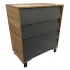 INDIGO Комод Norden 800/4 ЛДСП, шариковые направляющие (натуральный-графит) INDIGO Комод Norden 800/4 ЛДСП, шариковые направляющие (натуральный-графит)