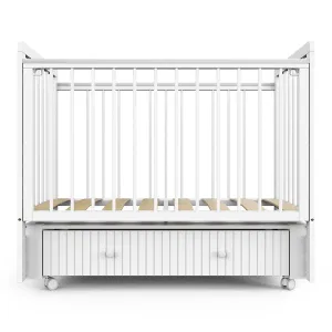 INDIGO Кровать детская Vista Line (продольный маятник + колеса, ящик) массив березы, ПВХ накладка (белая аляска) INDIGO Кровать детская Vista Line (продольный маятник + колеса, ящик) массив березы, ПВХ накладка (белая аляска)