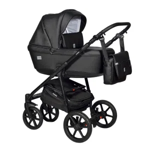 INDIGO Коляска BROCO Eco 2в1 (Be 03 (черная кожа) INDIGO Коляска BROCO Eco 2в1 (Be 03 (черная кожа)