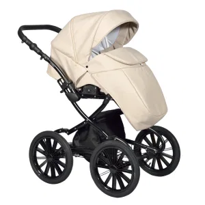 INDIGO Коляска BROCO Eco Plus 14 (Be 02 (бежевая кожа) INDIGO Коляска BROCO Eco Plus 14 (Be 02 (бежевая кожа)