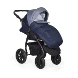 Коляска 2в1 Indigo CHARLOTTE 18 - Ch 32 (т.синий+джинс)