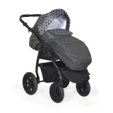 Коляска 2в1 Indigo CHARLOTTE 18 - Ch 38 (черный+черный узор)
