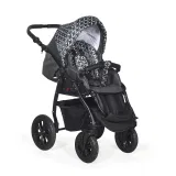 Коляска 2в1 Indigo CHARLOTTE 18 - Ch 38 (черный+черный узор)