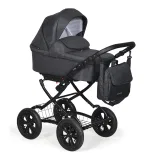 Коляска 2в1 Indigo CHARLOTTE 18 Classic 12 - Cr 39 (т.серый)