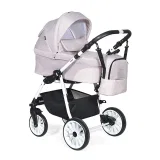 Коляска 2в1 Indigo ALPINA - Al 02 (св.розовый+св.розовая кожа)