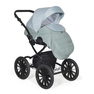 Коляска MIO 2в1 Plus 14 (Indigo) (Mi 06 (шалфей кожа+зеленый узор)) Коляска MIO 2в1 Plus 14 (Indigo) (Mi 06 (шалфей кожа+зеленый узор))