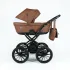 Коляска BROCO Eco Plus 14 (Indigo) (Be 06 (коричневая кожа)) Коляска BROCO Eco Plus 14 (Indigo) (Be 06 (коричневая кожа))