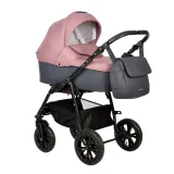 Коляска CHARLOTTE Sity 2в1 (Indigo) (Cs 07 (т.серый+т.розовый))