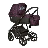 Коляска ADAGIO Limited 2в1 (Indigo) (Al 04 (сливовый+черная кожа))