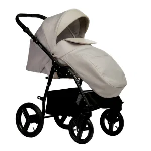 Коляска COMFORT 2в1 (Indigo) (Co 01 (св.бежевый+бежевая кожа)) Коляска COMFORT 2в1 (Indigo) (Co 01 (св.бежевый+бежевая кожа))