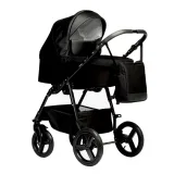 Коляска COMFORT 2в1 (Indigo) (Co 02 (черный + черная кожа))