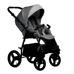 Коляска COMFORT 2в1 (Indigo) (Co 04 (серый+св.серая кожа)) Коляска COMFORT 2в1 (Indigo) (Co 04 (серый+св.серая кожа))
