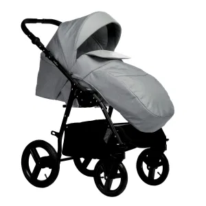 Коляска COMFORT 2в1 (Indigo) (Co 05 (св.серый+св.серая кожа)) Коляска COMFORT 2в1 (Indigo) (Co 05 (св.серый+св.серая кожа))